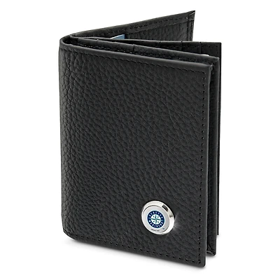 Men's  Black Seattle Mariners Business Card Wallet