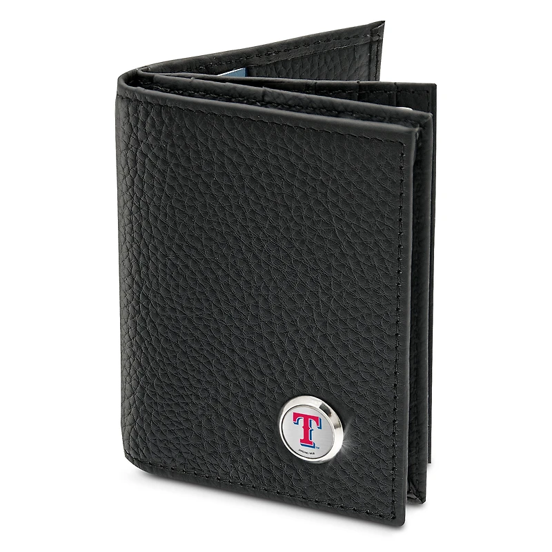 Men's  Black Texas Rangers Business Card Wallet