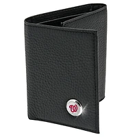 Men's  Black Washington Nationals Leather Wallet