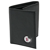 Men's  Black Boston Red Sox Leather Wallet