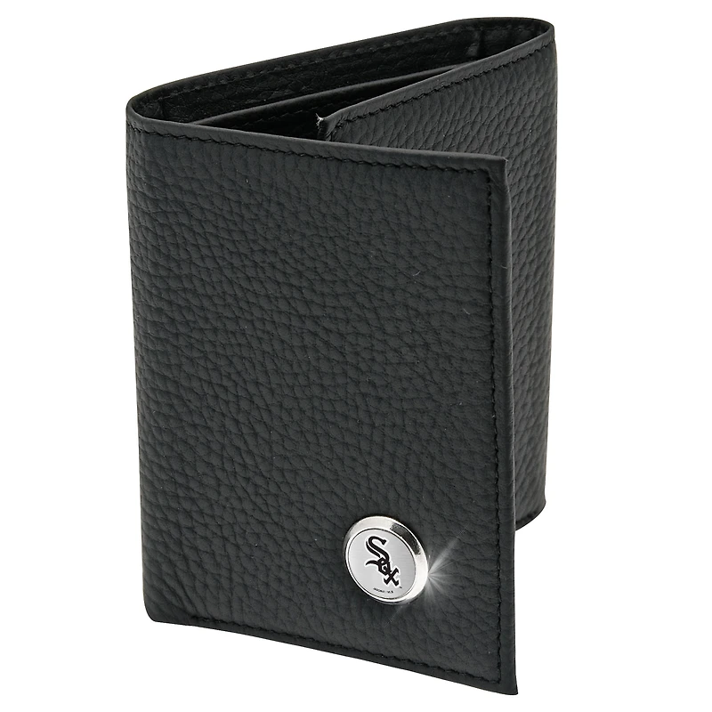 Men's  Black Chicago White Sox Leather Wallet