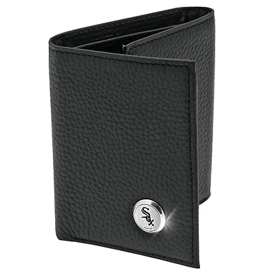 Men's  Black Chicago White Sox Leather Wallet