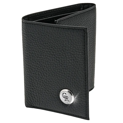 Men's  Black Colorado Rockies Leather Wallet