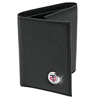 Men's  Black Minnesota Twins Leather Wallet