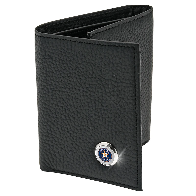 Men's  Black Houston Astros Leather Wallet