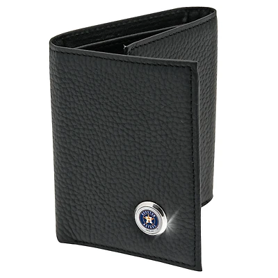 Men's  Black Houston Astros Leather Wallet