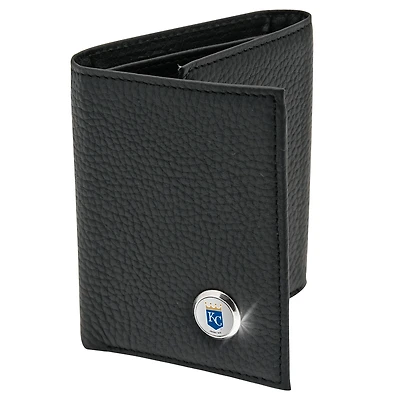 Men's  Black Kansas City Royals Leather Wallet