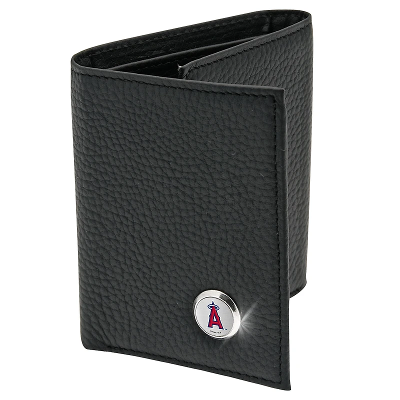 Men's  Black Los Angeles Angels Leather Wallet