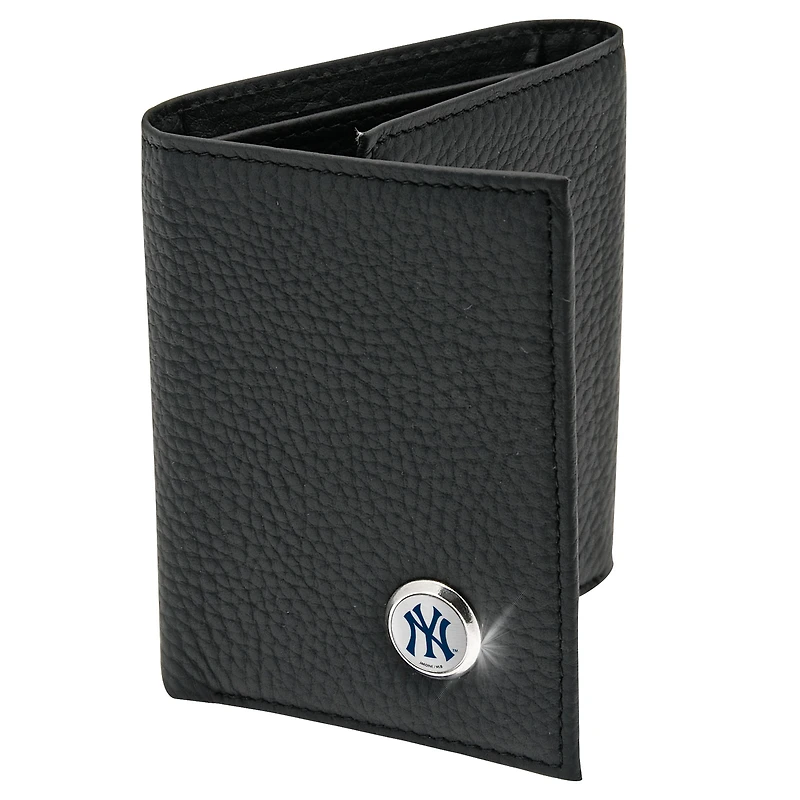 Men's  Black New York Yankees Leather Wallet