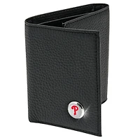 Men's  Black Philadelphia Phillies Leather Wallet