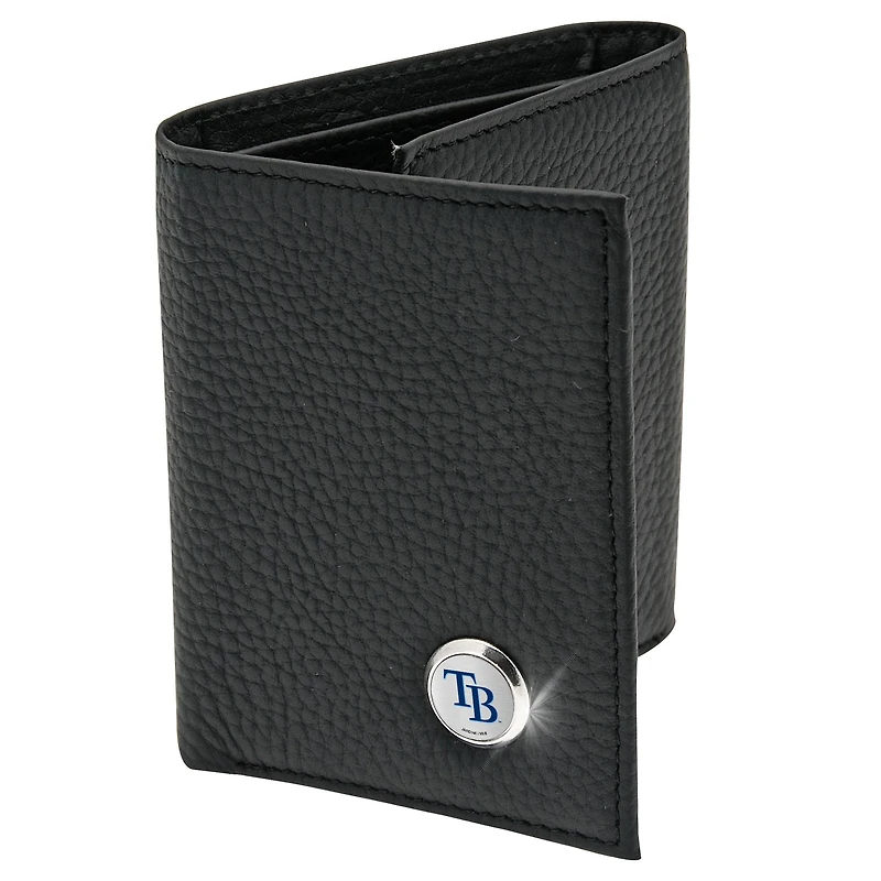 Men's  Black Tampa Bay Rays Leather Wallet
