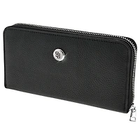 Women's  Black San Diego Padres Leather Zipper Wallet