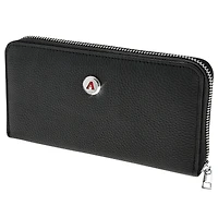 Women's  Black Arizona Diamondbacks Leather Zipper Wallet
