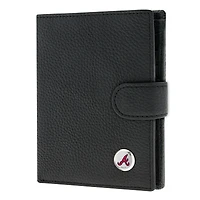 Women's  Black Atlanta Braves Leather Wallet