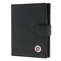 Women's  Black Chicago Cubs Leather Wallet