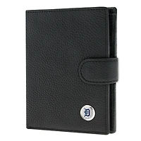 Women's  Black Detroit Tigers Leather Wallet
