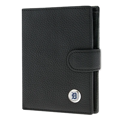 Women's  Black Detroit Tigers Leather Wallet