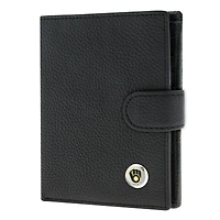 Women's  Black Milwaukee Brewers Leather Wallet