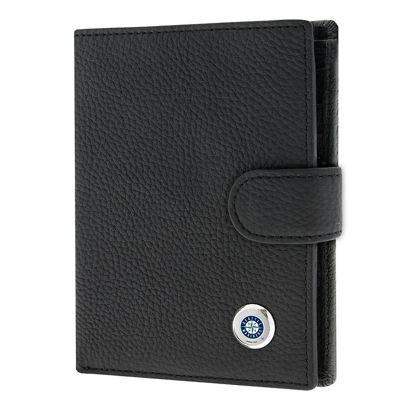 Women's  Black Seattle Mariners Leather Wallet