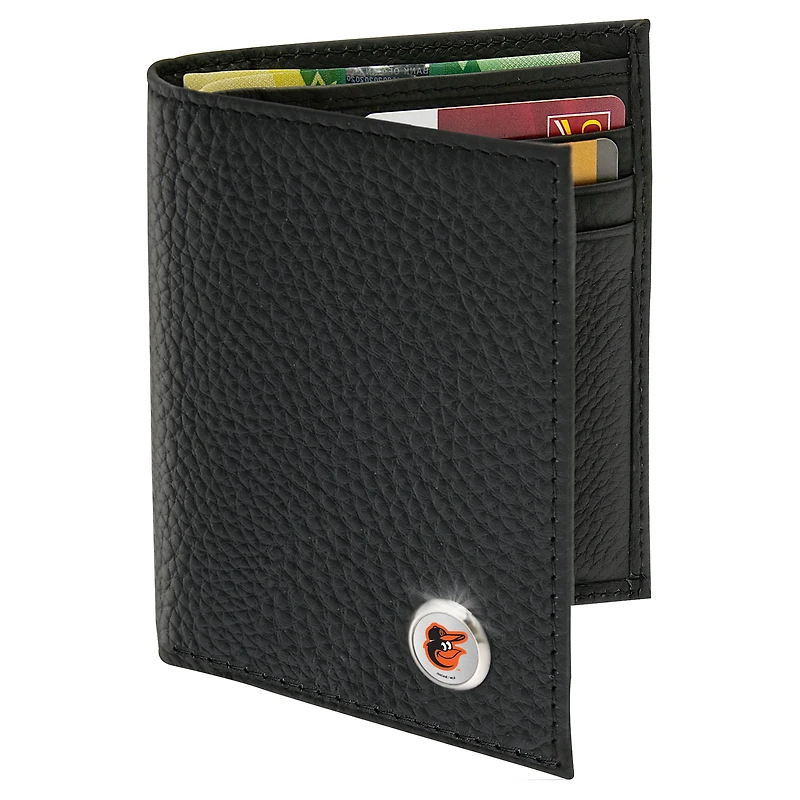 Men's  Black Baltimore Orioles Billfold Wallet