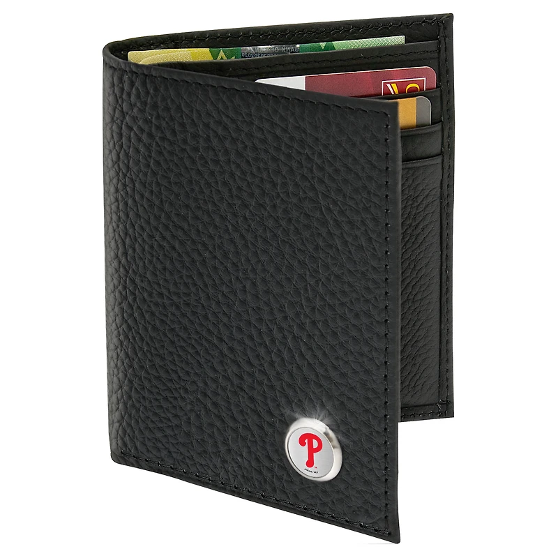 Men's  Black Philadelphia Phillies Billfold Wallet