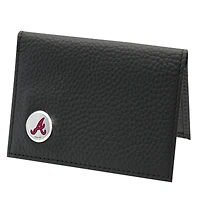 Men's  Black Atlanta Braves Credit Card Wallet