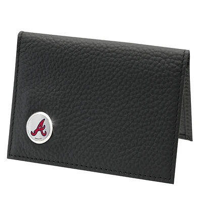 Men's  Black Atlanta Braves Credit Card Wallet