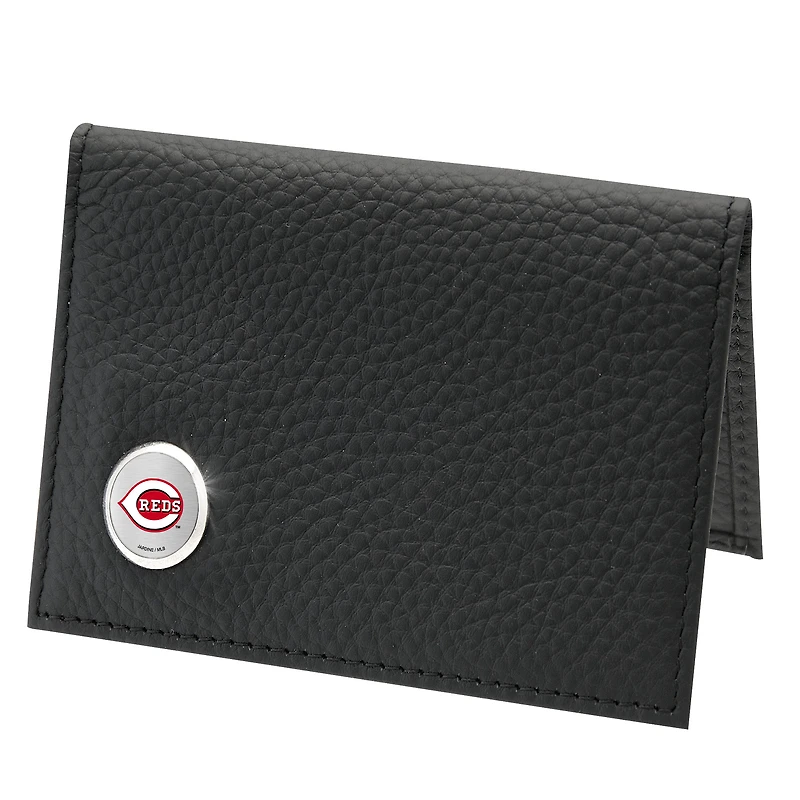 Men's  Black Cincinnati Reds Credit Card Wallet