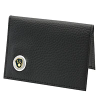 Men's  Black Milwaukee Brewers Credit Card Wallet