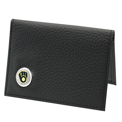 Men's  Black Milwaukee Brewers Credit Card Wallet