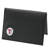 Men's  Black Texas Rangers Credit Card Wallet