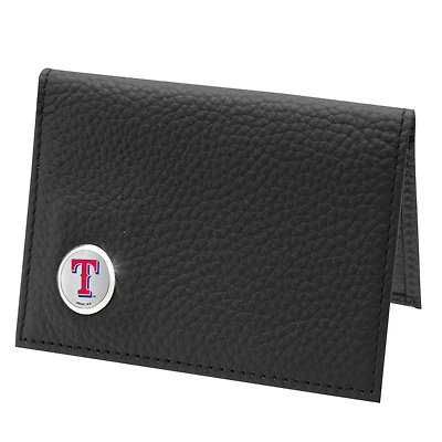 Men's  Black Texas Rangers Credit Card Wallet