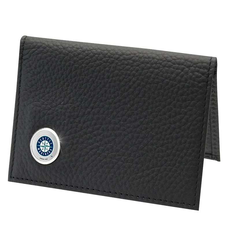 Men's Black Seattle Mariners Credit Card Wallet
