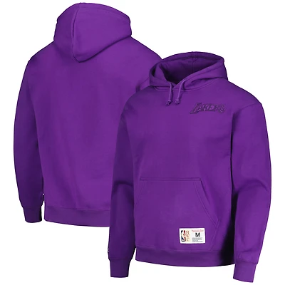 Men's Mitchell & Ness Purple Los Angeles Lakers Hardwood Classics Tonal Pullover Hoodie