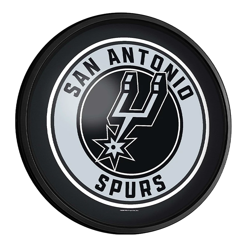 San Antonio Spurs 18'' Round Slimline Illuminated Wall Sign