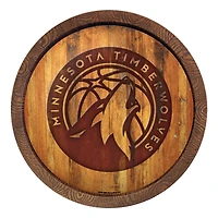 Minnesota Timberwolves 20.25'' Faux Barrel Top Sign