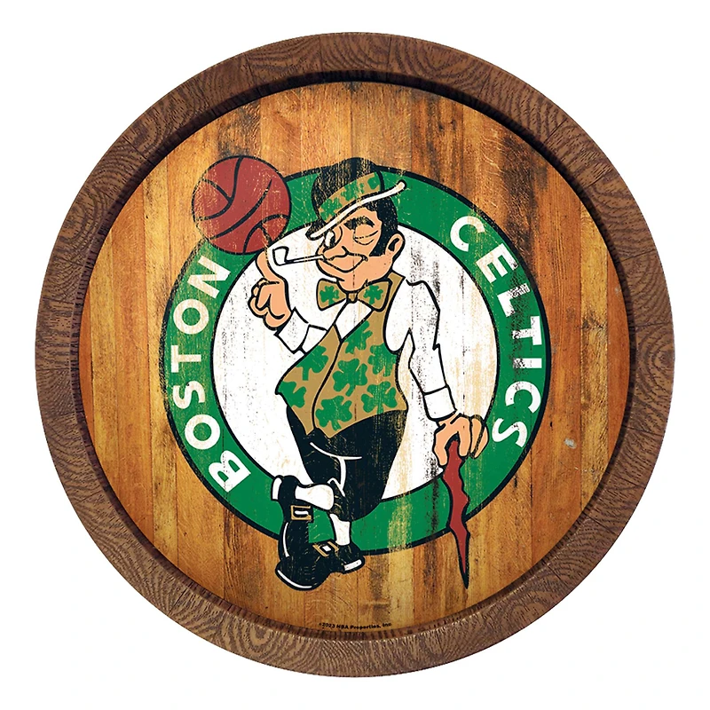 Boston Celtics 20.25'' Faux Barrel Top Sign