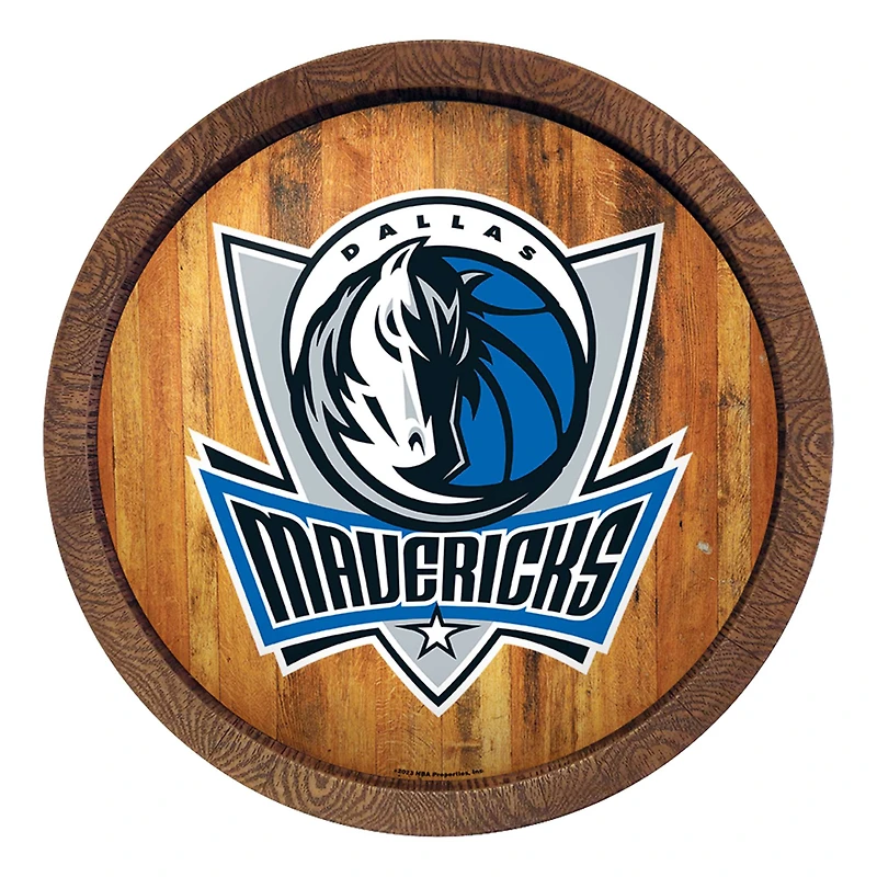 Dallas Mavericks 20.25'' Faux Barrel Top Sign