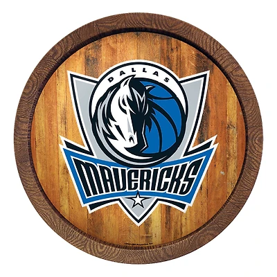 Dallas Mavericks 20.25'' Faux Barrel Top Sign