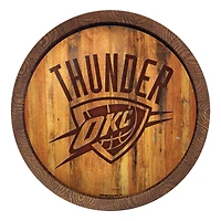 Oklahoma City Thunder 20.25'' Faux Barrel Top Sign