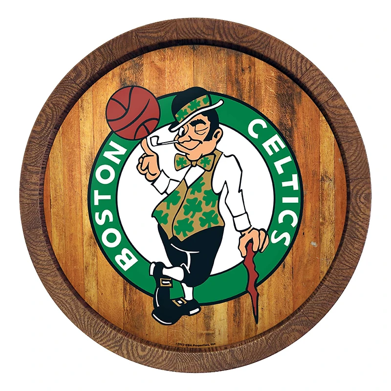 Boston Celtics 20.25'' Faux Barrel Top Sign