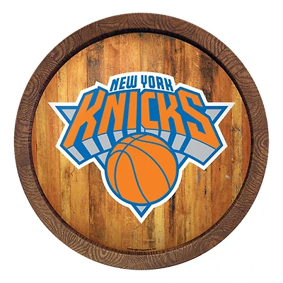 New York Knicks 20.25'' Faux Barrel Top Sign