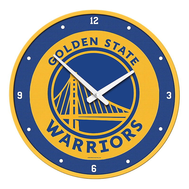 Golden State Warriors 17.5" Modern Disc Wall Clock