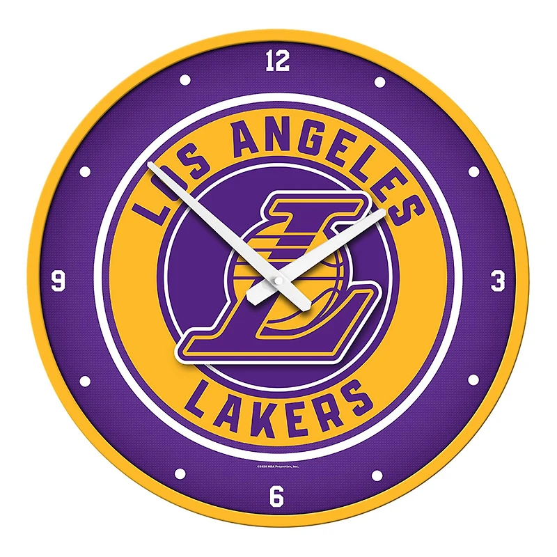 Los Angeles Lakers 17.5" Modern Disc Wall Clock