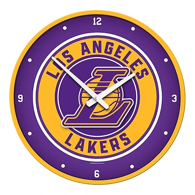 Los Angeles Lakers 17.5" Modern Disc Wall Clock