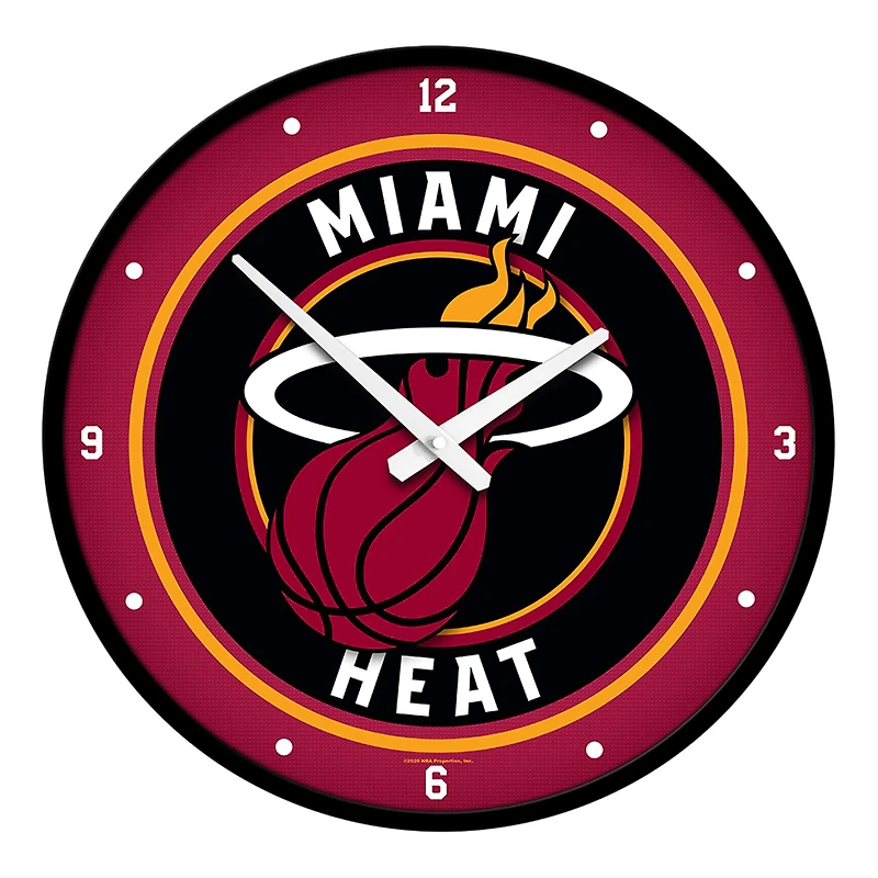 Miami Heat 17.5" Modern Disc Wall Clock