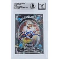 Justin Herbert Los Angeles Chargers Autographed 2022 Panini Contenders Supernatural Silver #SN-JHE #/99 Beckett Fanatics Witnessed Authenticated 10 Card