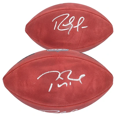 Tom Brady & Randy Moss New England Patriots Dual-Signed Duke Full Color Football