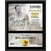 Manu Ginobili San Antonio Spurs 12" x 15" Hardwood Classic Sublimated Player Plaque
