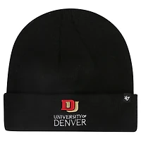 Men's '47 Black Denver Pioneers Core Cuffed Knit Hat